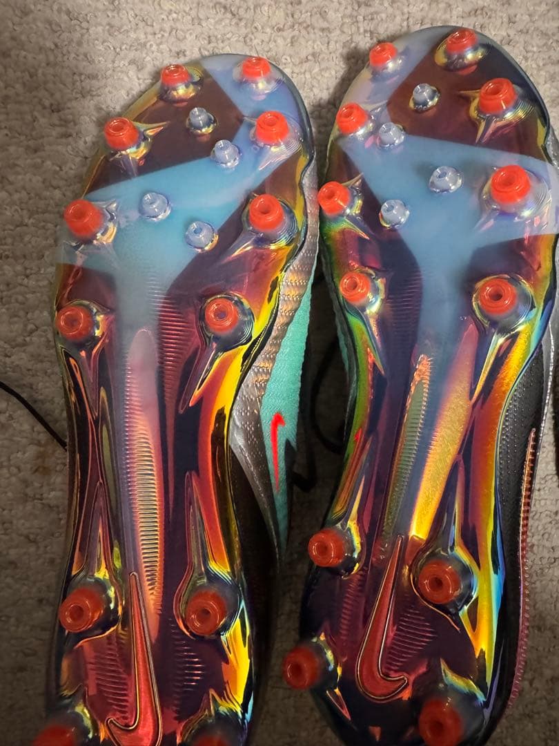 Nike サッカーシューズ グリーン/オレンジ