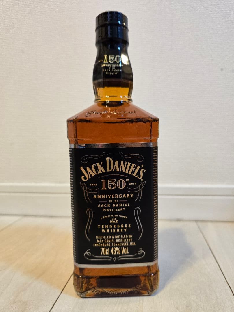 【希少・限定】ジャックダニエル 150周年記念ボトル 700ml 43%