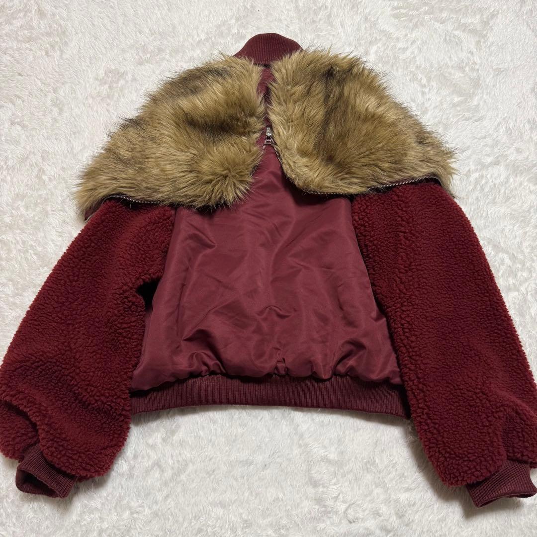 希少 RASVOA y2k 00 N-2B 異素材 ボア ファイヤーマン ファー