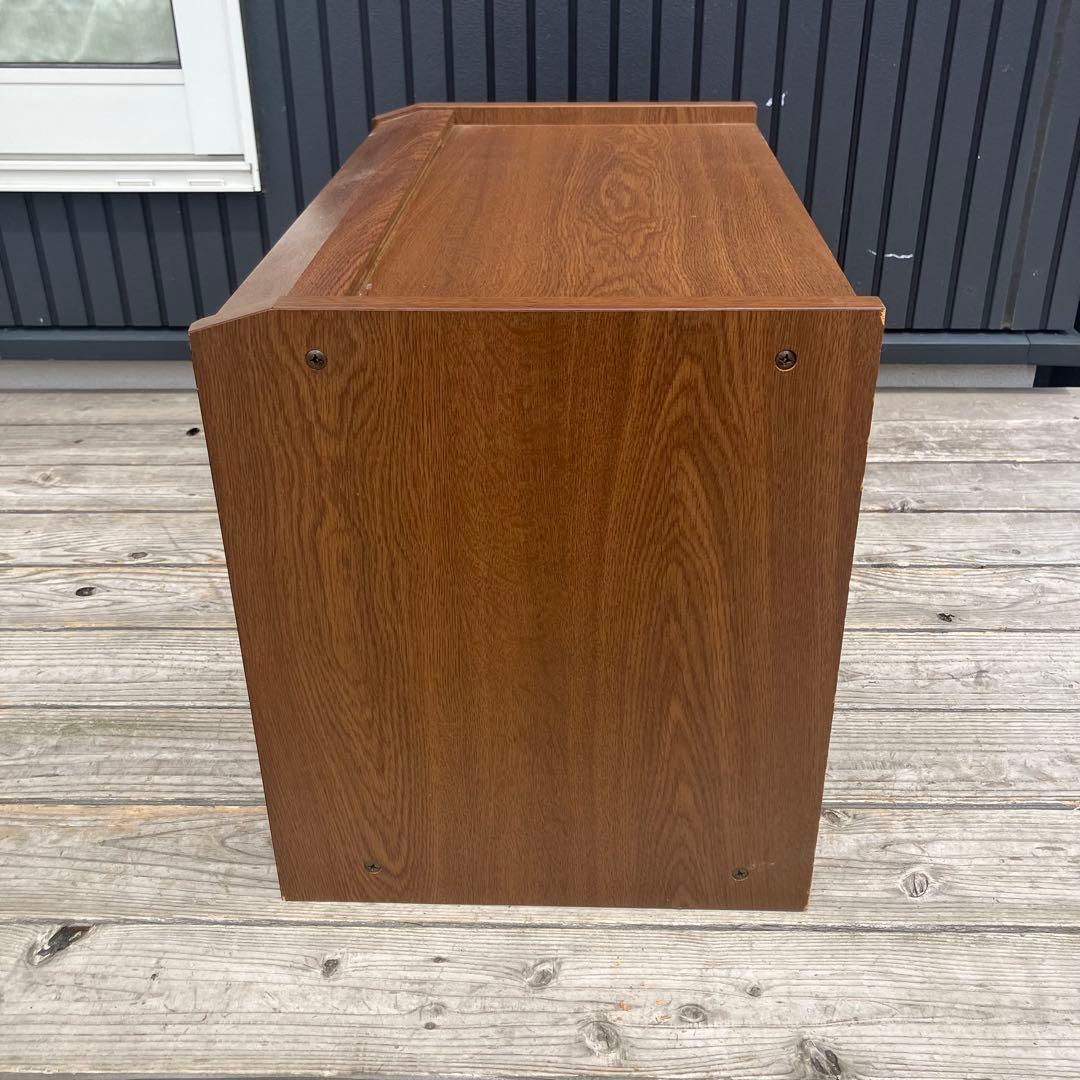昭和レトロ 古家具 木製レコードラック テレビ台 キャビネット ウッドラック
