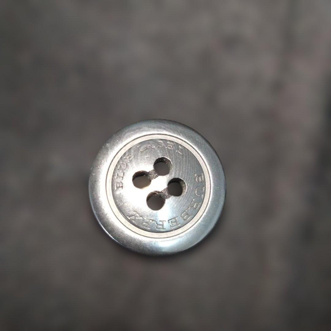 美品　バーバリーブルーレーベル ノバチェック38　ロングコート襟フォックス