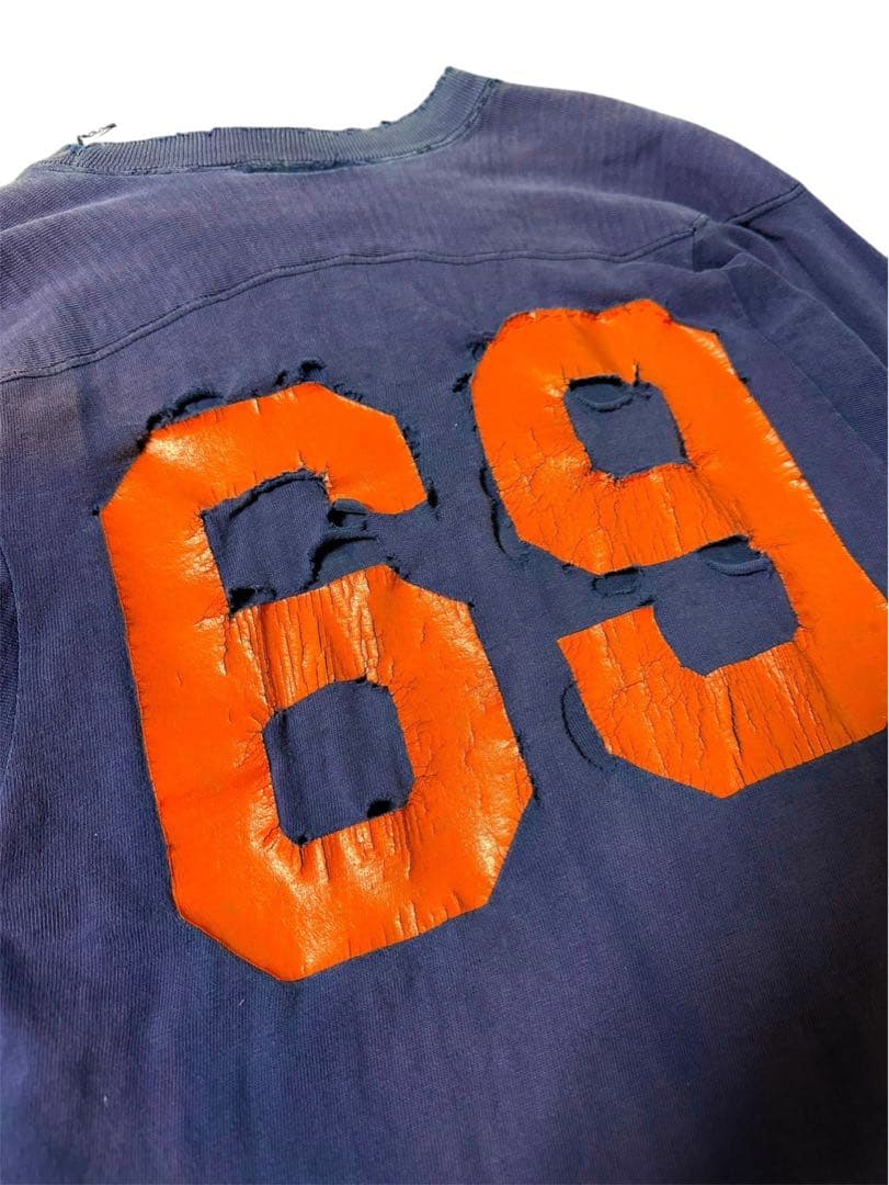 60’s Champion ”SYRACUSE” 茄子紺 フットボールT