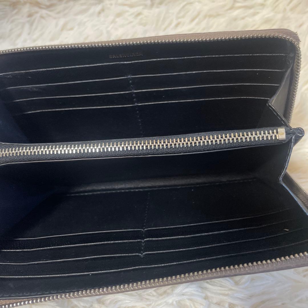 極美品　BALENCIAGA バレンシアガ ヴィル ラウンドファスナー長財布