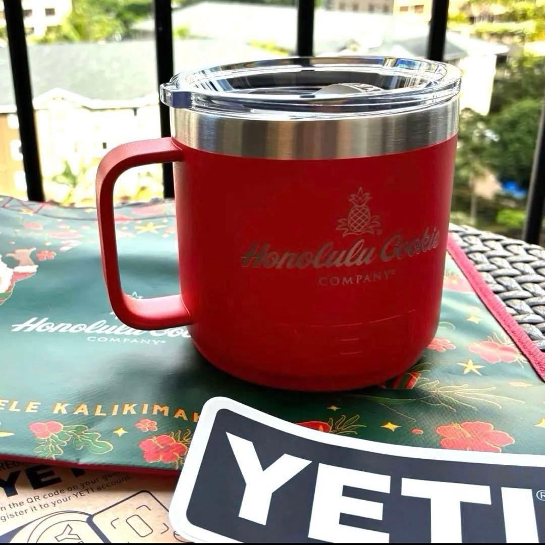 【ハワイ限定】YETI ホノルルクッキーコラボ クリスマス　ショッパー付　赤