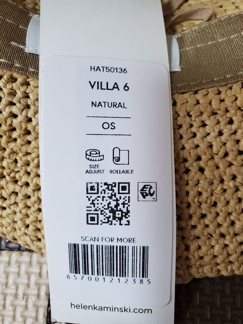 ヘレンカミンスキーVILLA6ヘレンカミンスキーヴィラ6ラフィア帽子