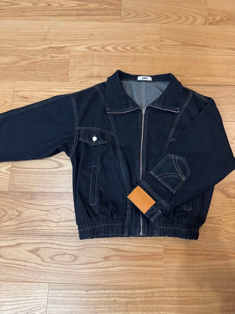 ダークブルー ジップアップ デニムジャケット完売品