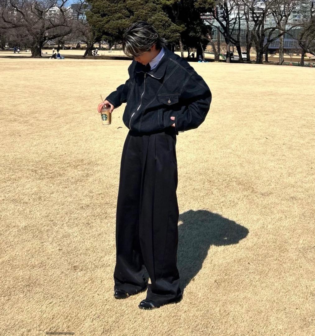 ダークブルー ジップアップ デニムジャケット完売品