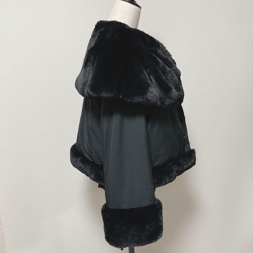 【希少美品】トゥービーシック　ブラック　ボアコート　ボアジャケット　フック留め