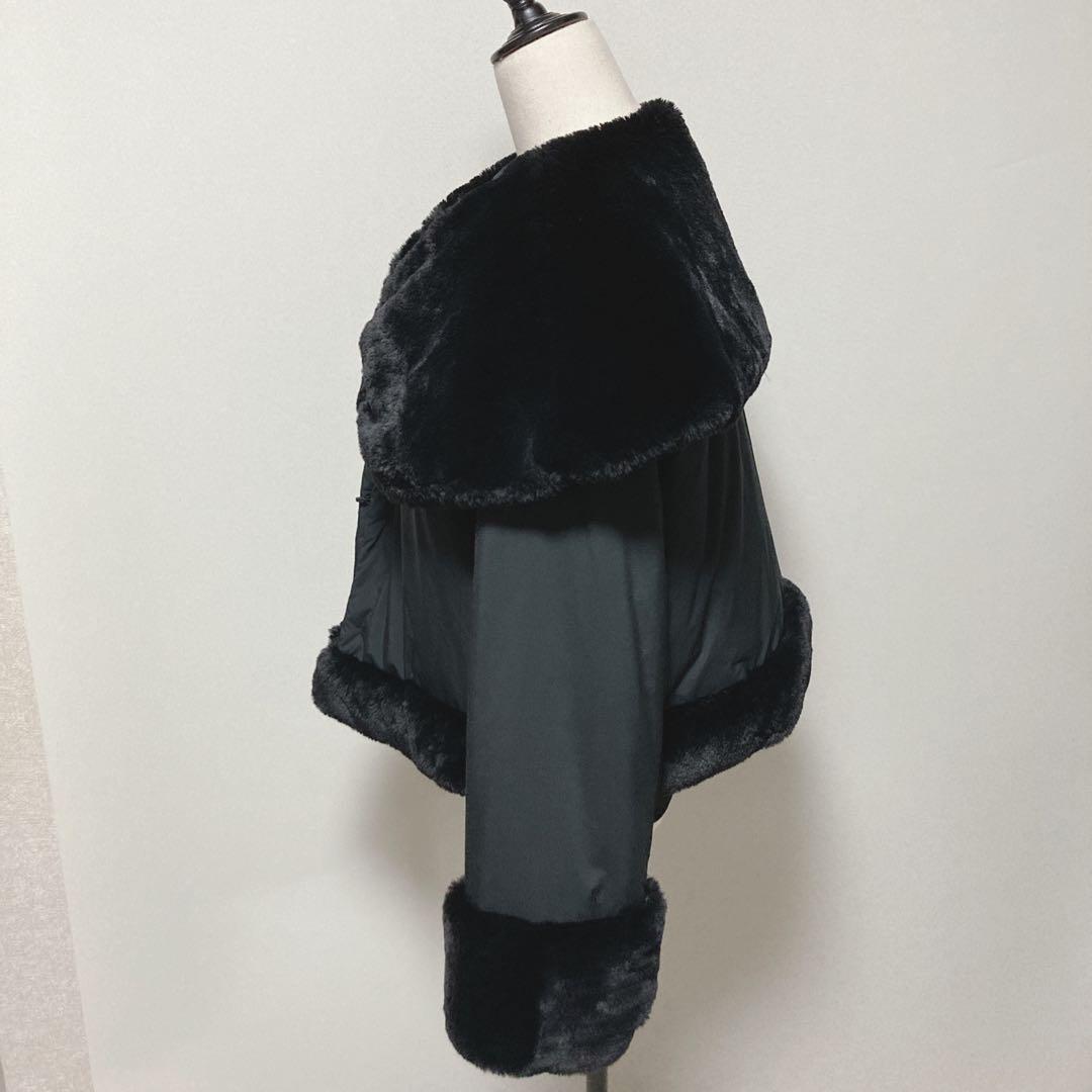 【希少美品】トゥービーシック　ブラック　ボアコート　ボアジャケット　フック留め