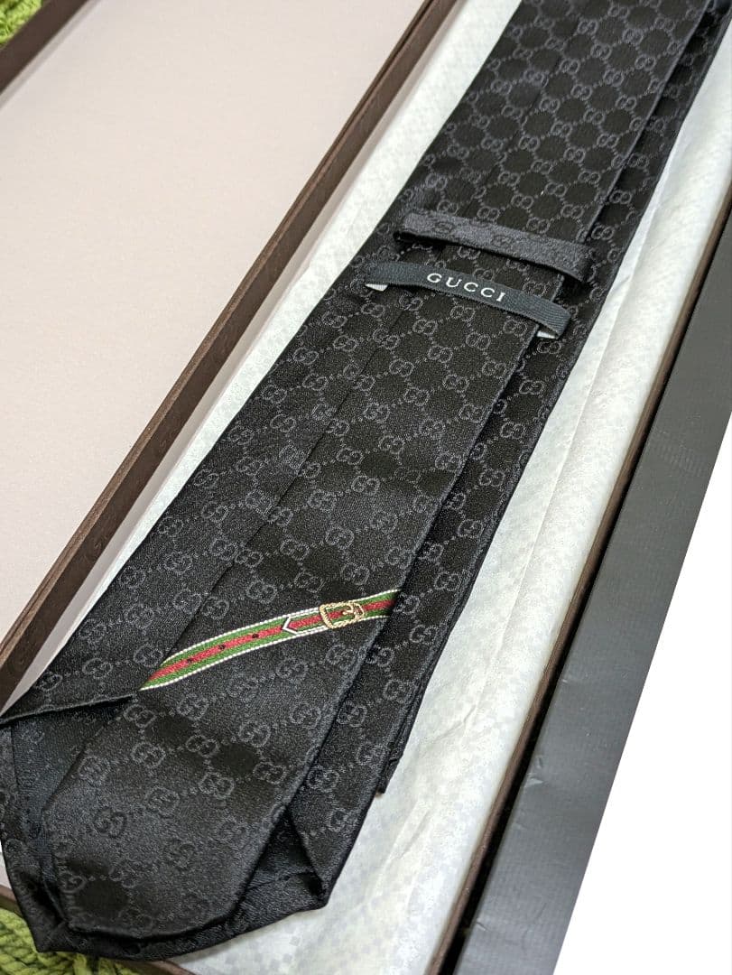 GUCCI グッチ ネクタイ GGパターン柄シルクネクタイ