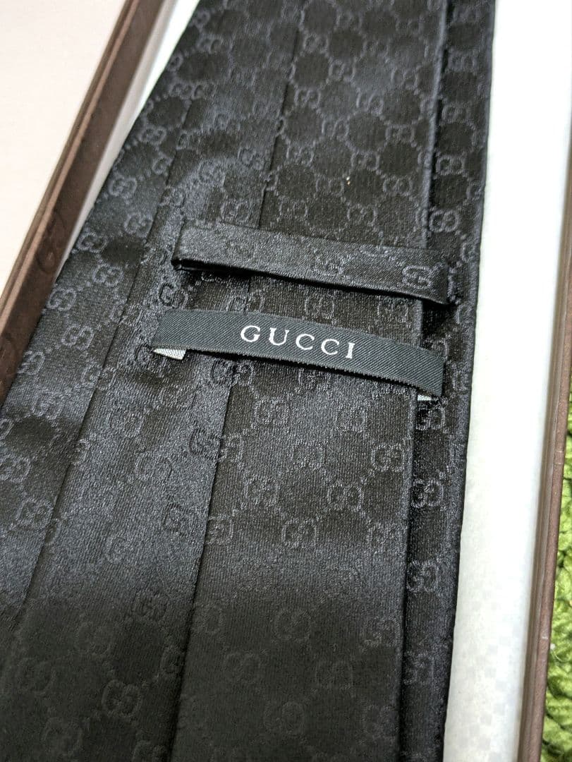 GUCCI グッチ ネクタイ GGパターン柄シルクネクタイ