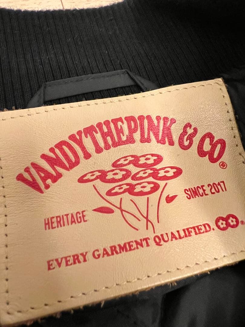 vandy the pink スタジャン　black L