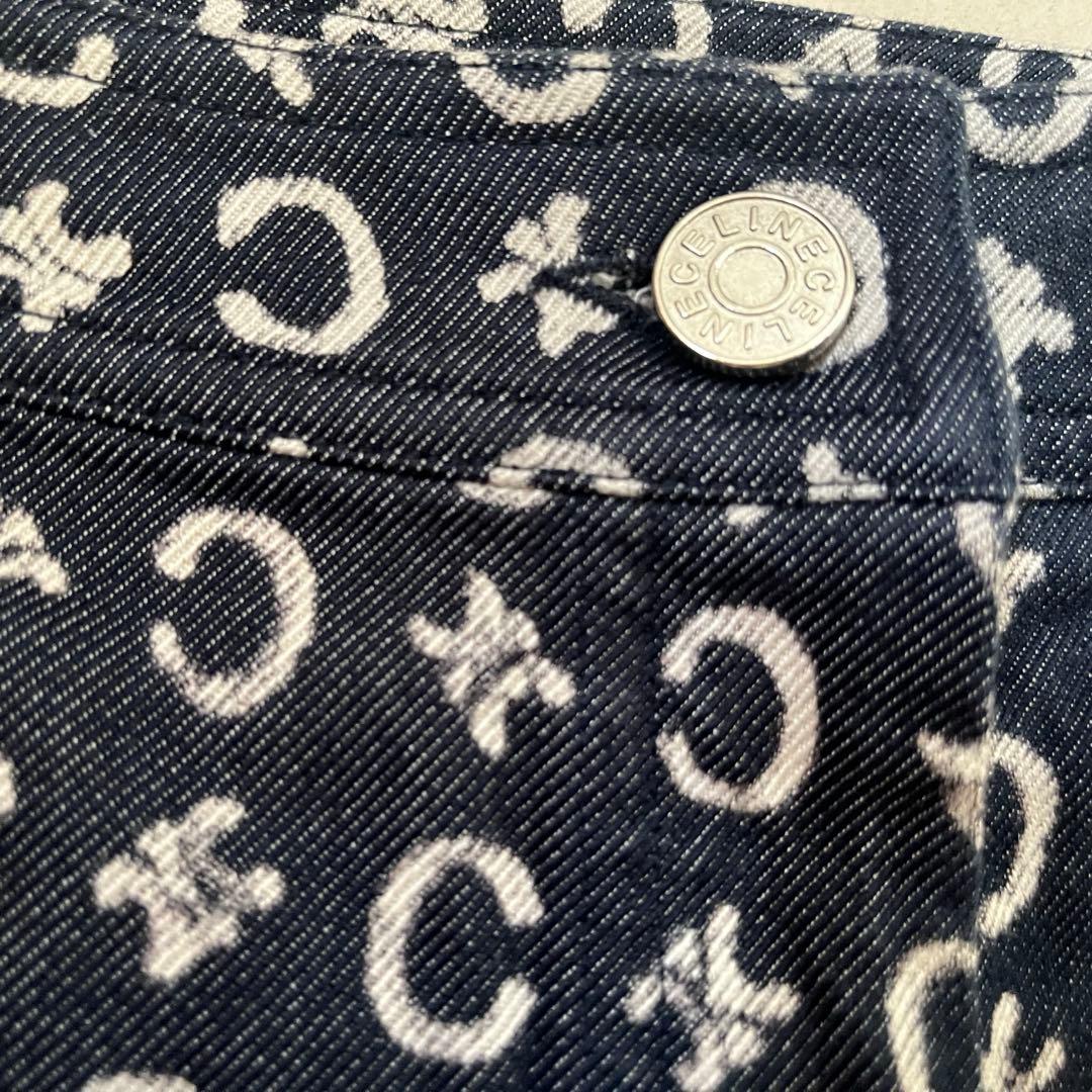 美品 セリーヌ　スリムフィット デニムショートパンツ　ミニ　Sサイズ