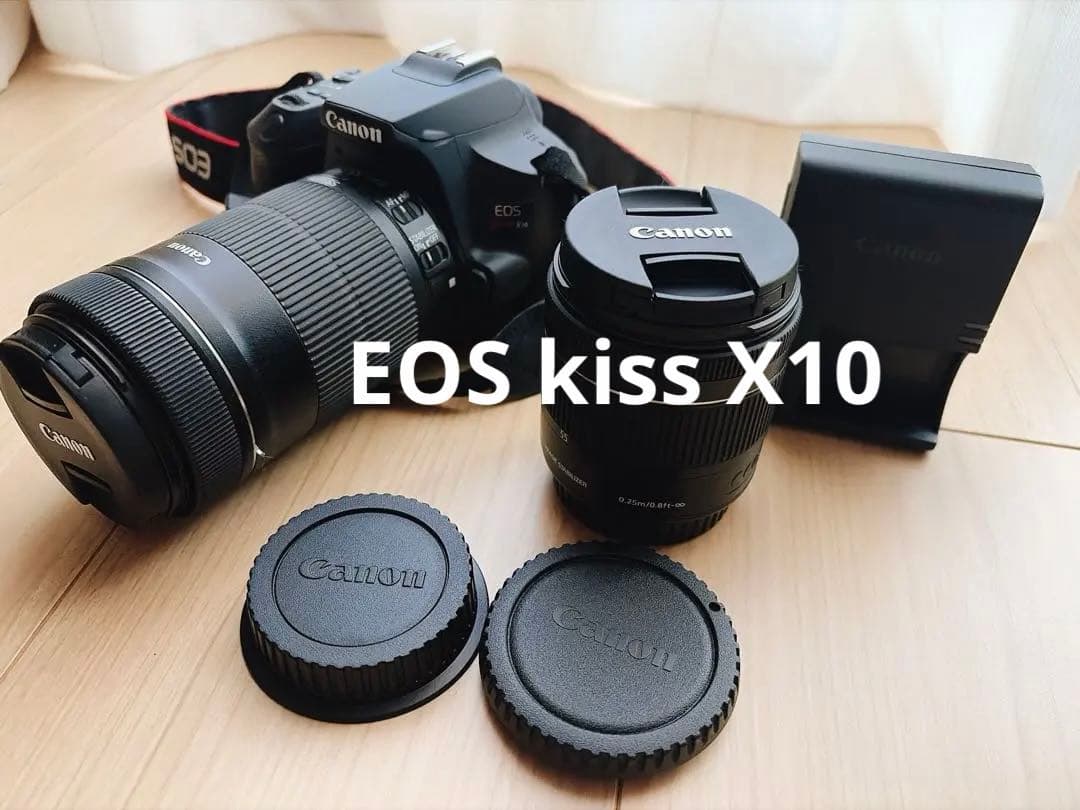 Canon EOS Kiss X10 ダブルズームキット　一眼　美品　キャノン