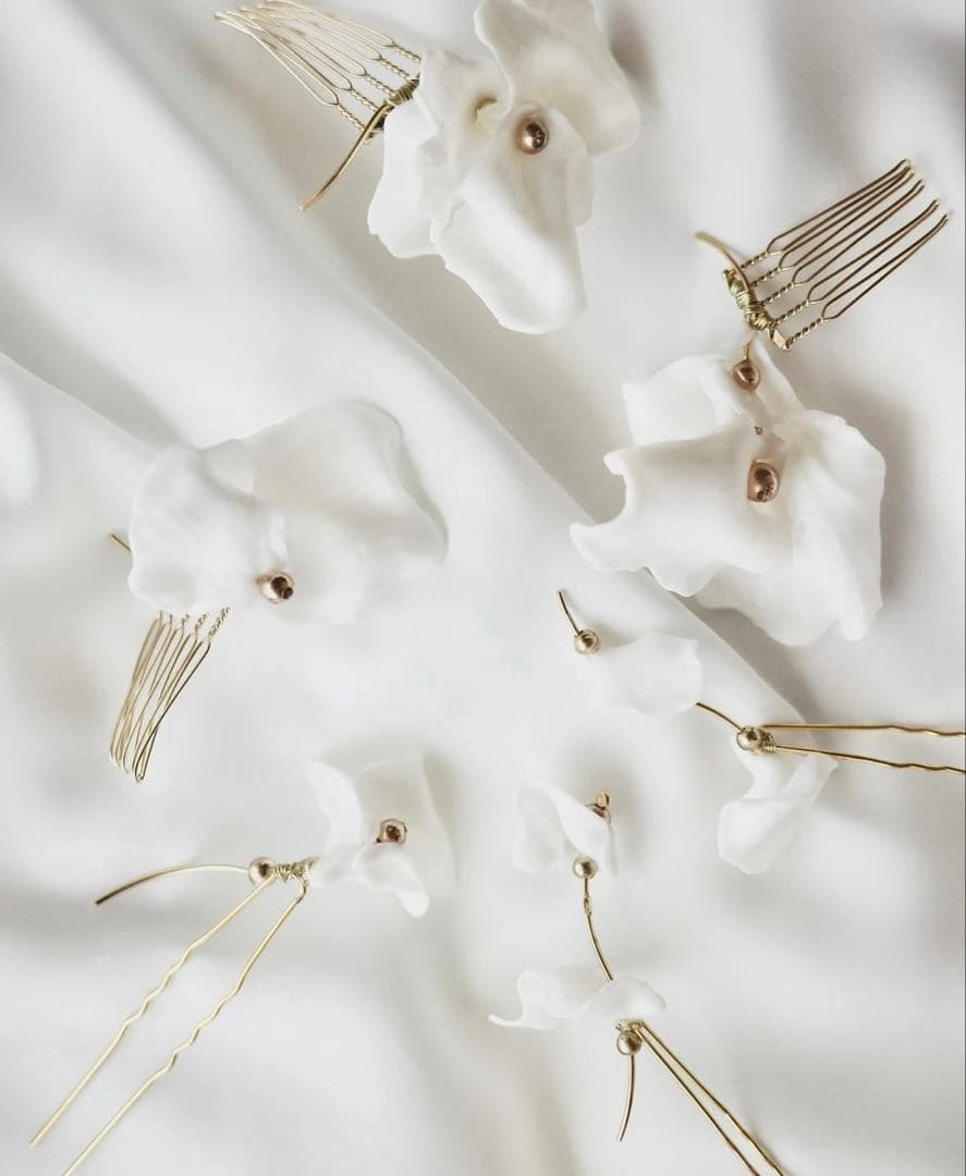 ✨ 極美品 ゼクシィ掲載完売品✨フルア flua white sweet pea