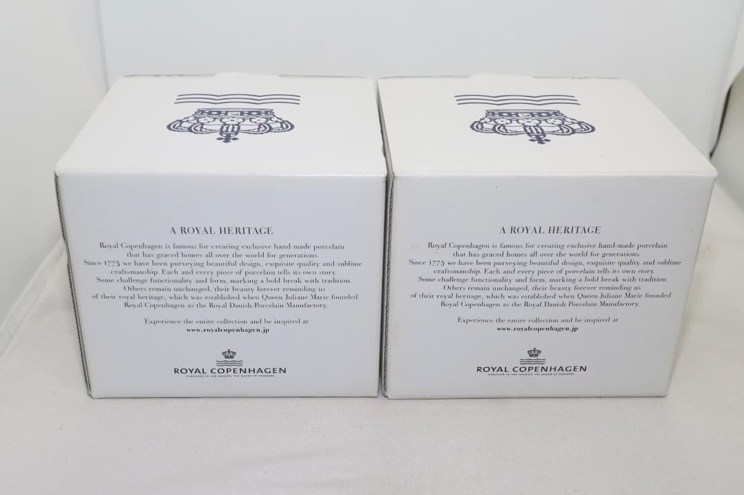 未使用 ロイヤルコペンハーゲン スープカップ ニューシグネチャー 2個 元箱有り