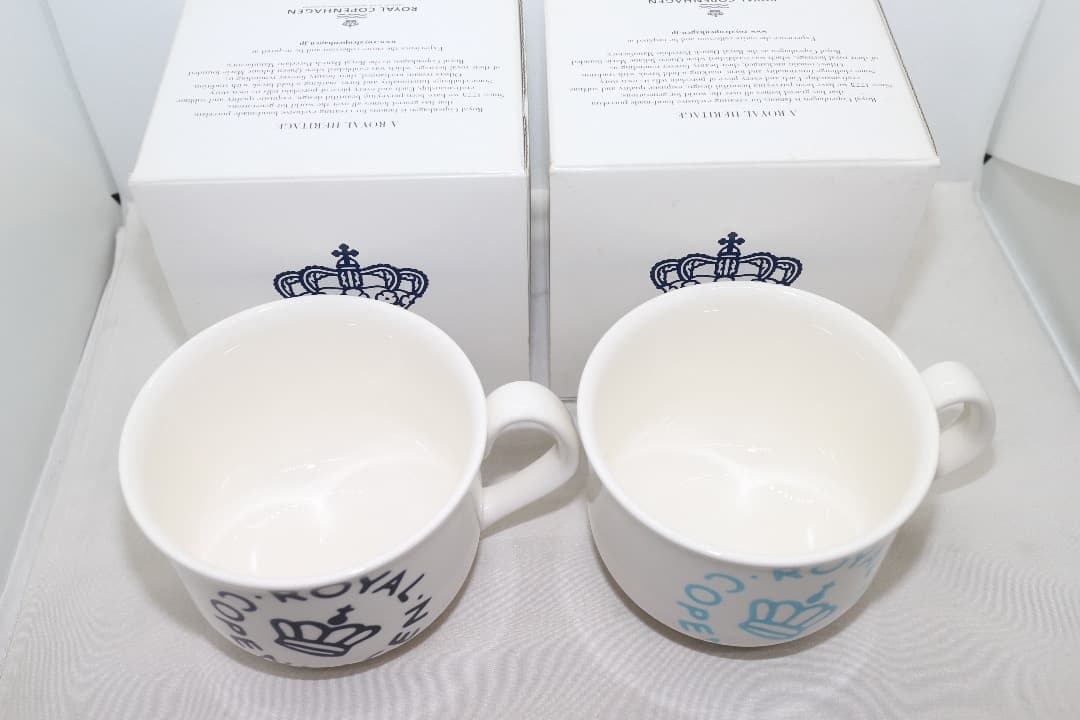 未使用 ロイヤルコペンハーゲン スープカップ ニューシグネチャー 2個 元箱有り