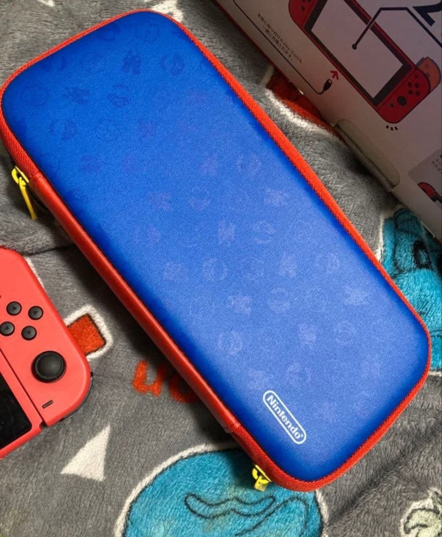 Switch本体 マリオレッド×ブルー 付属品全てあり