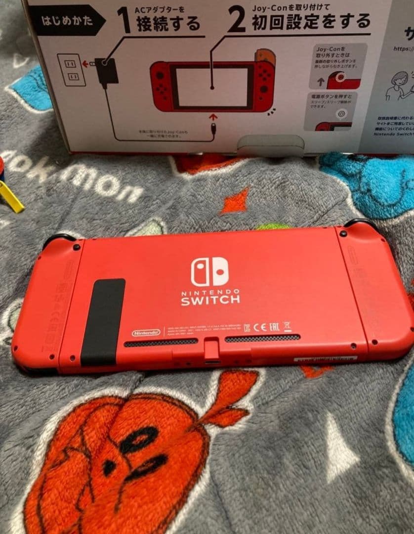 Switch本体 マリオレッド×ブルー 付属品全てあり