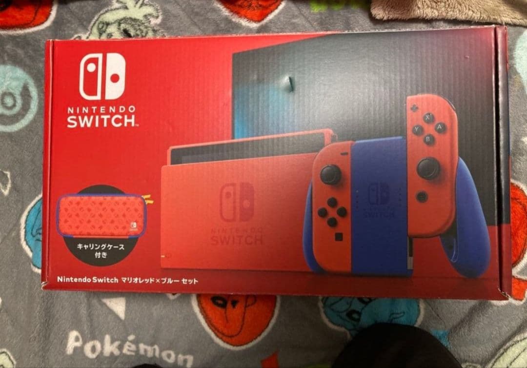 Switch本体 マリオレッド×ブルー 付属品全てあり