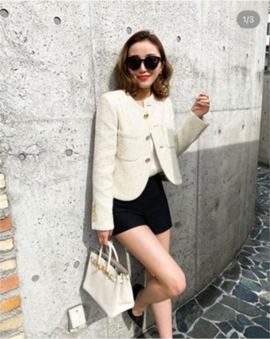 sheller シェリエ ラグジュアリーツイードジャケット