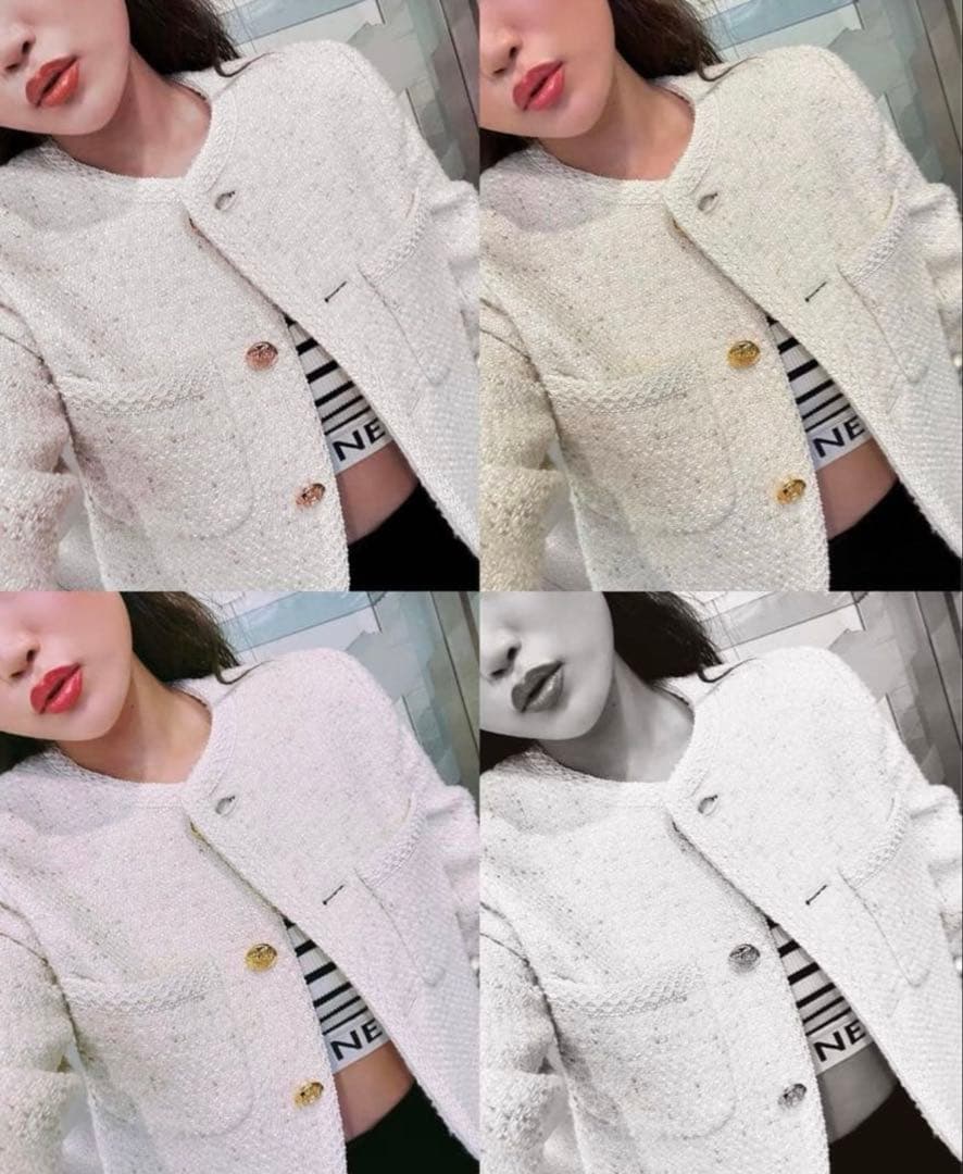 sheller シェリエ ラグジュアリーツイードジャケット