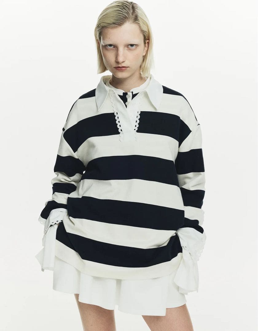 トップス Bibiy. FRANCINE RUGBY TOP