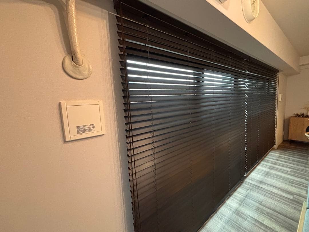 【最終処分】ニチベイ ウッド ブラインド w2080mm h2090mm