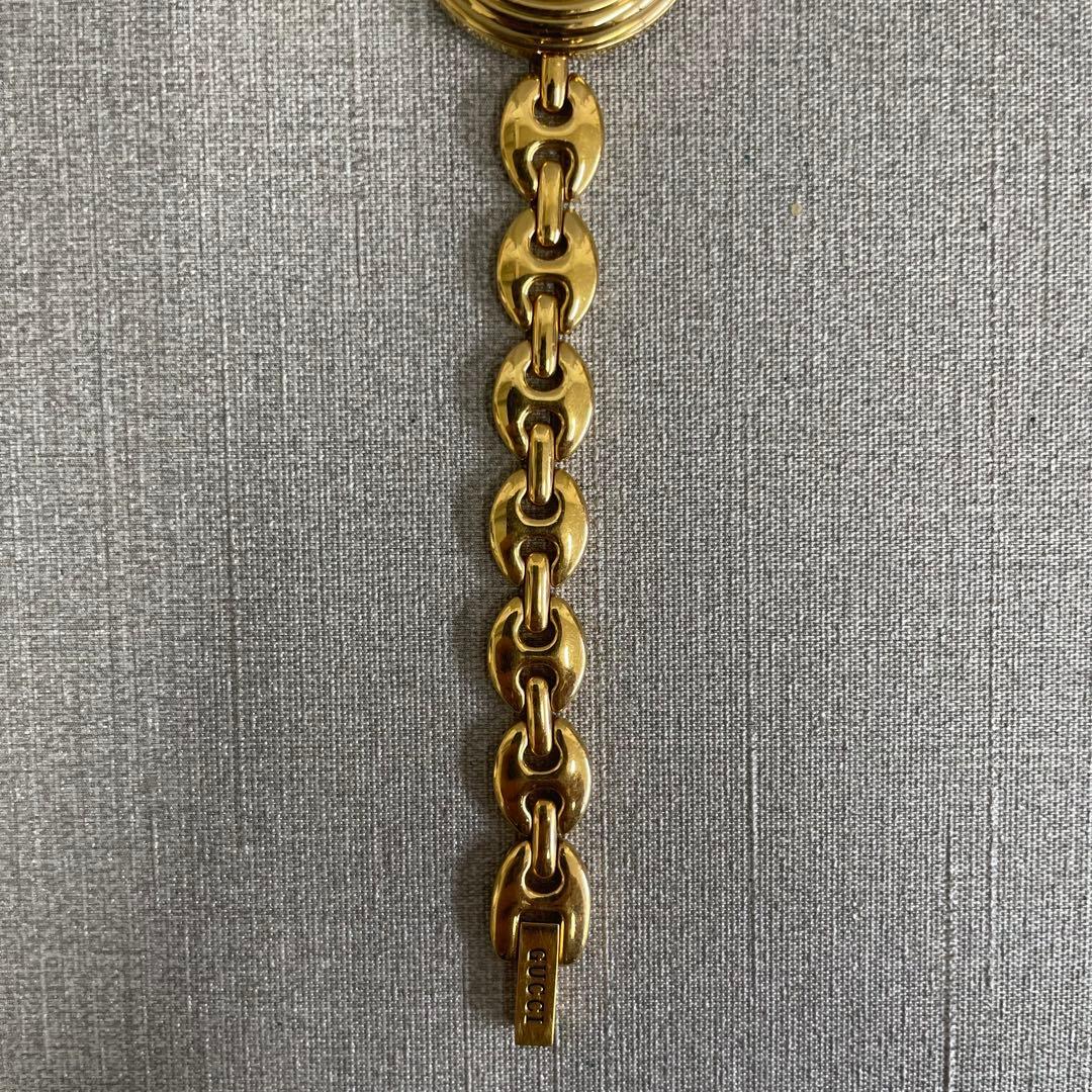 【H】GUCCI グッチ チェンジベゼル レディース腕時計 稼動品