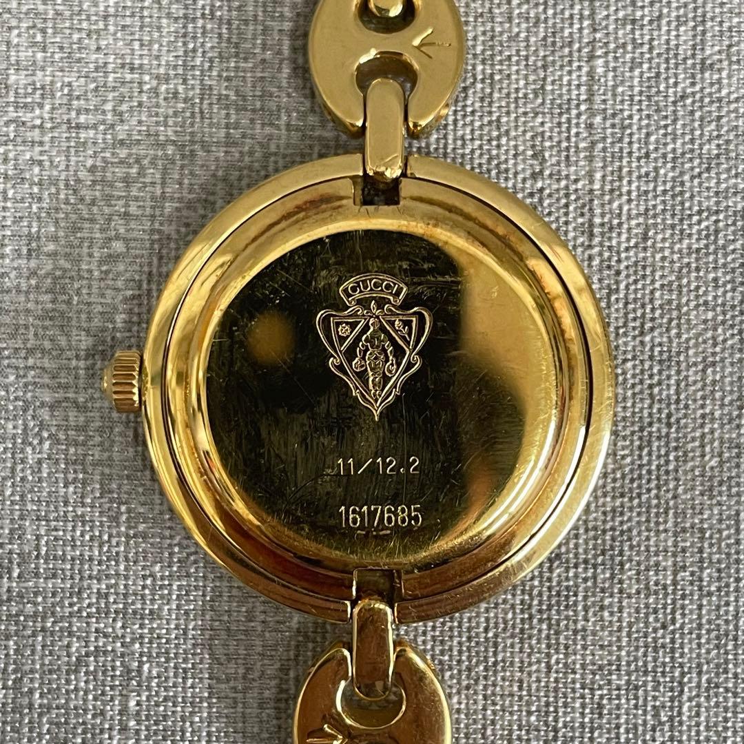 【H】GUCCI グッチ チェンジベゼル レディース腕時計 稼動品