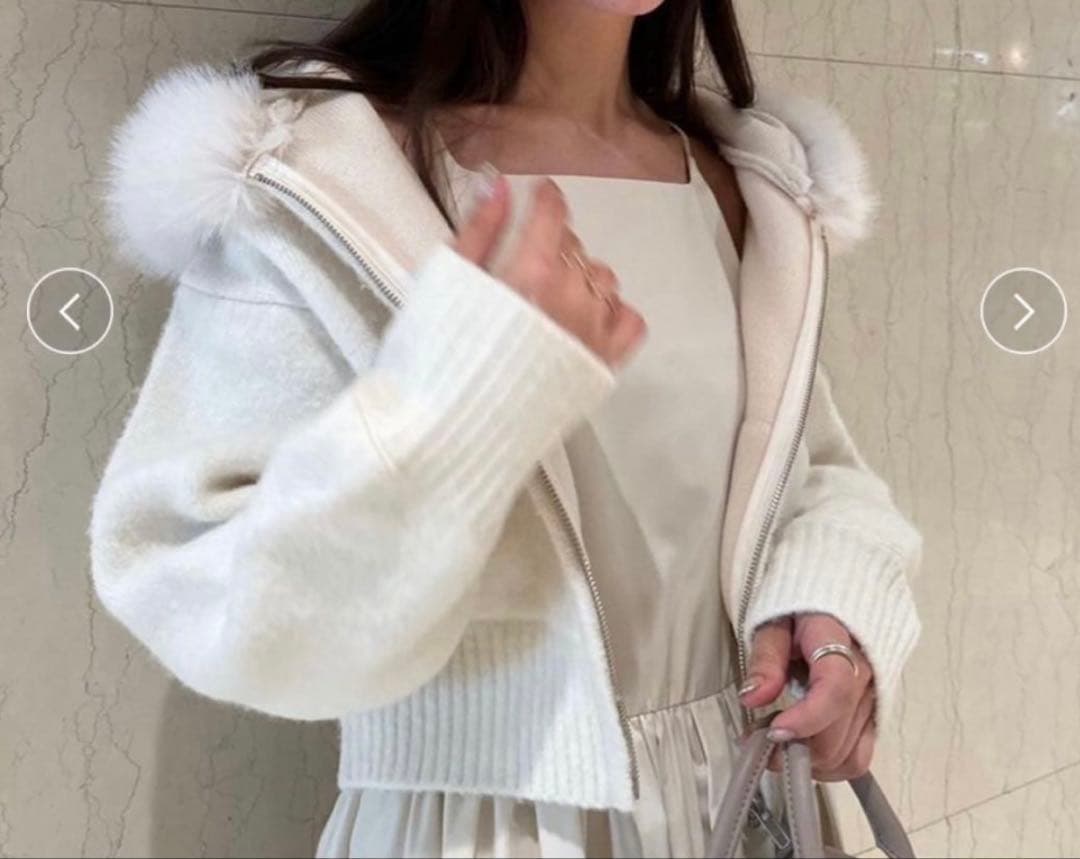 SNIDEL ファーニットフーディ