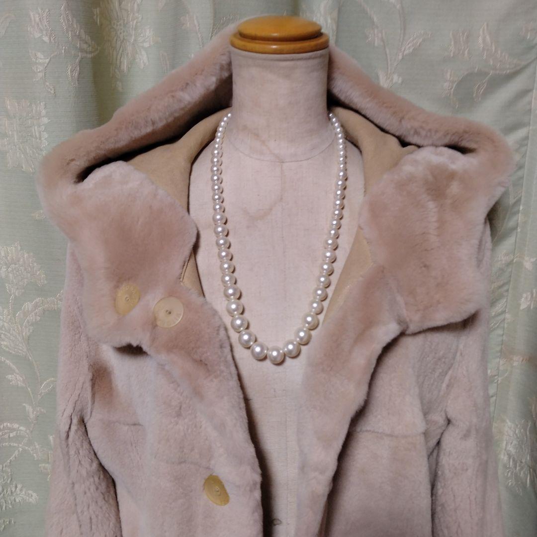 新同使用感無✩レッキス✩フード有✩リバーシブル✩ファーコート✩VITONACCI