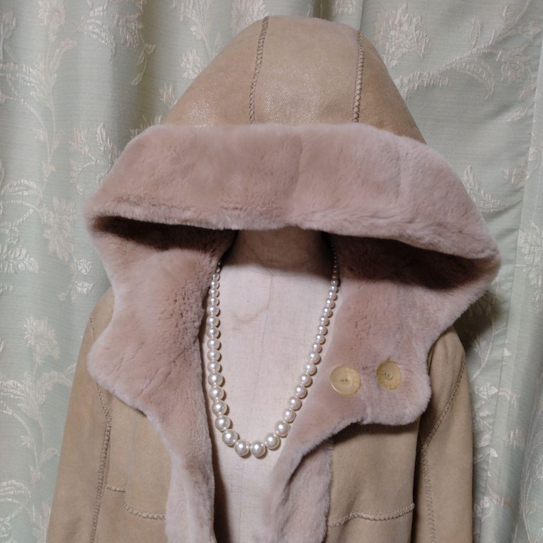 新同使用感無✩レッキス✩フード有✩リバーシブル✩ファーコート✩VITONACCI