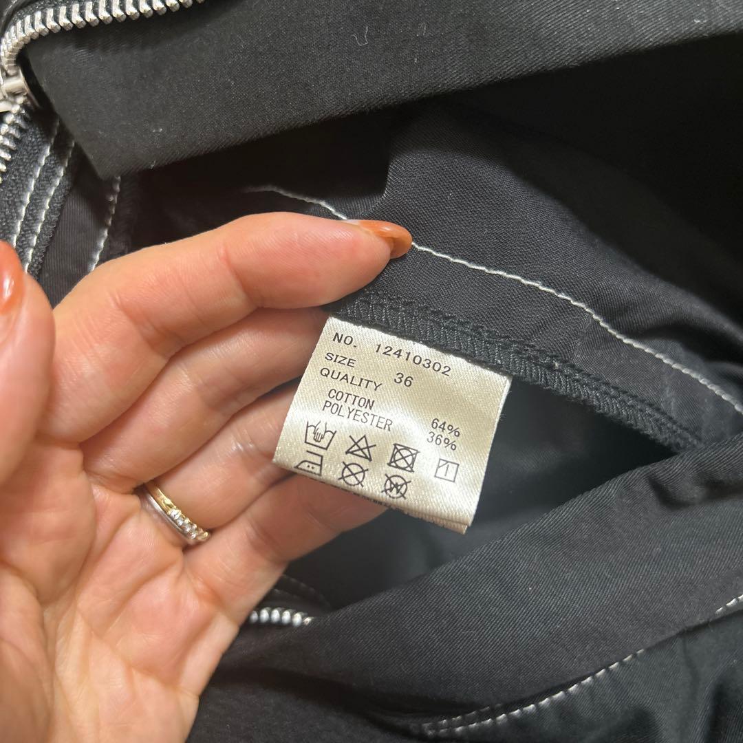 TODAYFUL Frontzip Cotton Salopette黒36