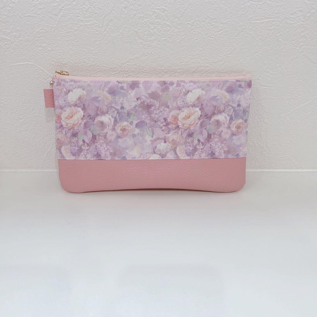 【パックりか❤ページ】リバティ　縮小セリーヌフラットポーチ☆通帳ポーチ