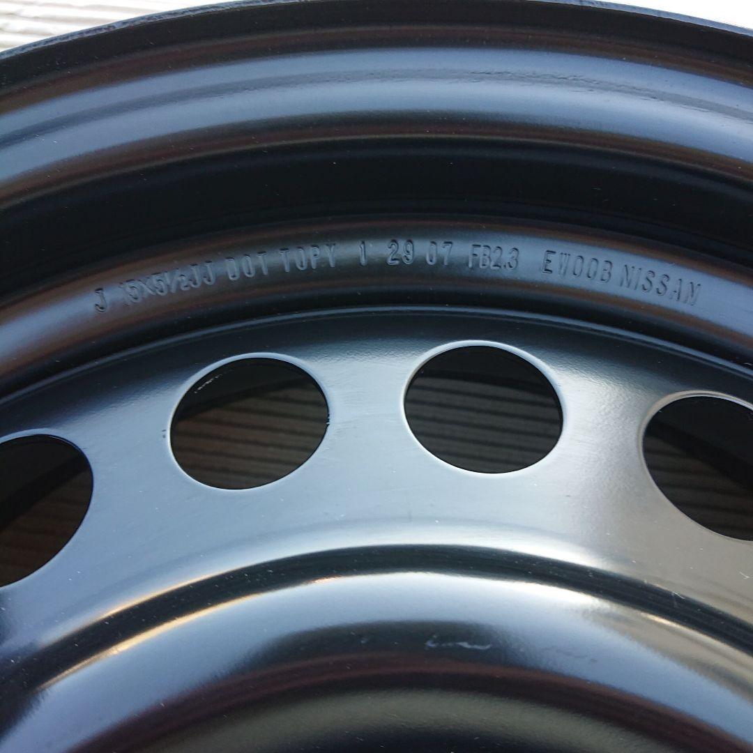 日産 純正スチールホイル 15インチ 5.5J　4穴　 PCD100　2本
