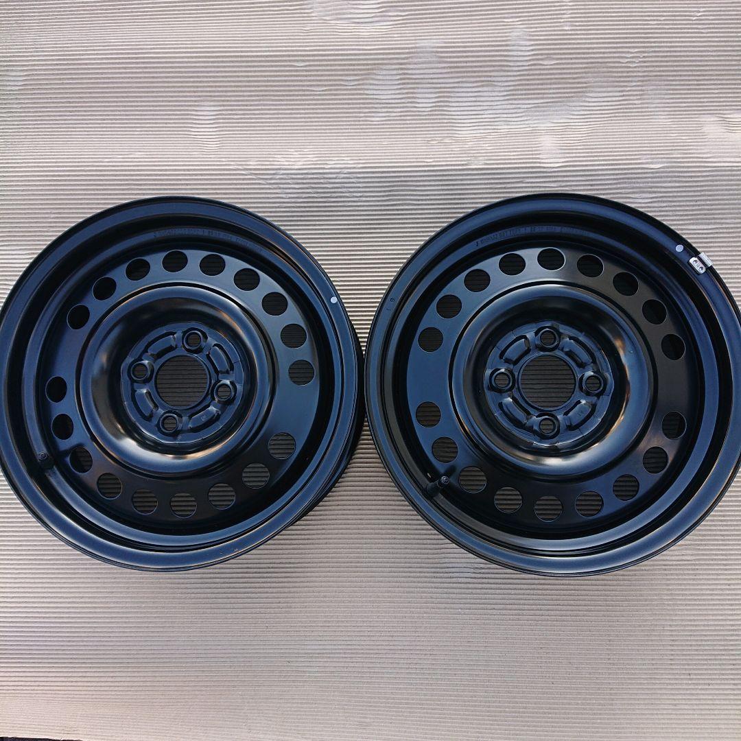 日産 純正スチールホイル 15インチ 5.5J　4穴　 PCD100　2本