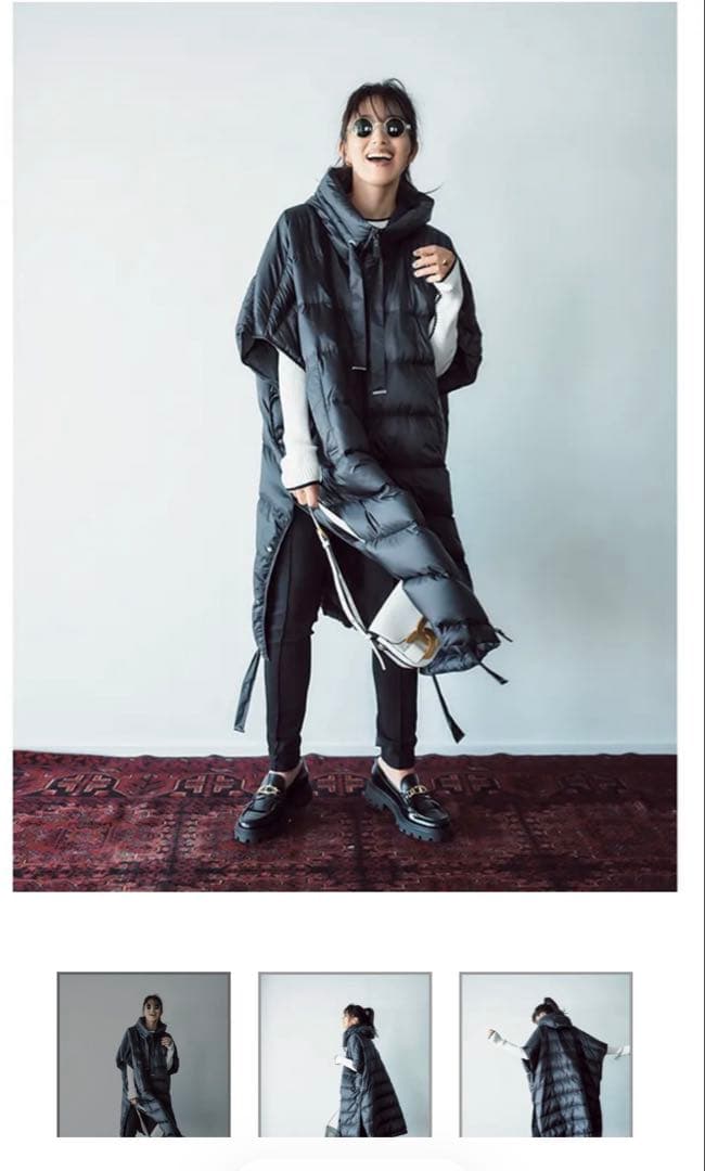 maxmara マックスマーラ　ダウンポンチョ