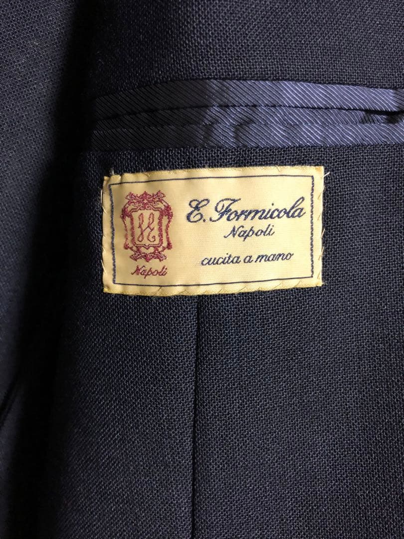 【Errico Formicola】ネイビースーツ　48サイズ
