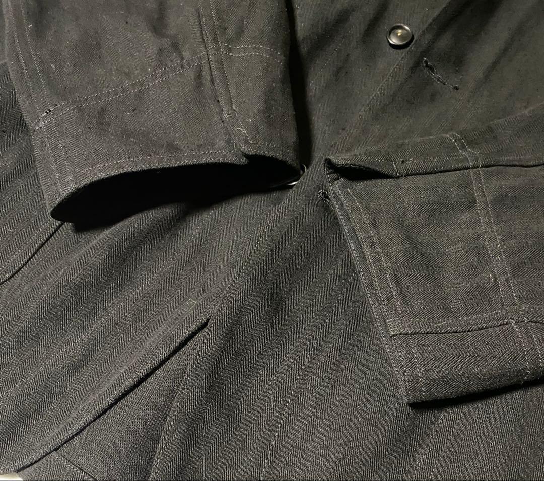 MAATEE&SONS マーティーアンドサンズ リネンジャケット 黒 サイズ3