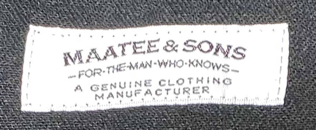 MAATEE&SONS マーティーアンドサンズ リネンジャケット 黒 サイズ3