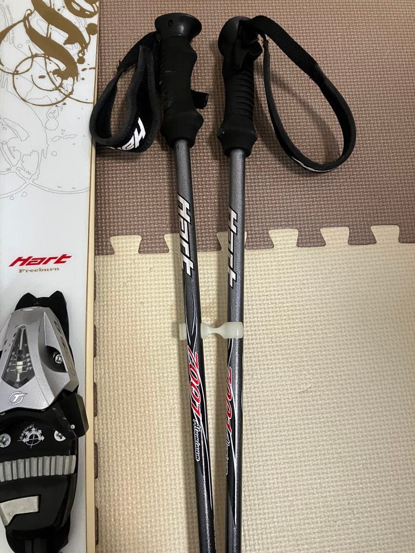 HART スキーセット ホワイト/ゴールド