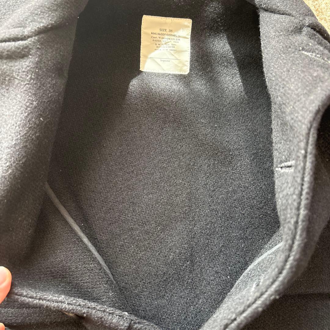 REAL McCOY CLOTHES マッキーノコート ピーコート 38 日本製