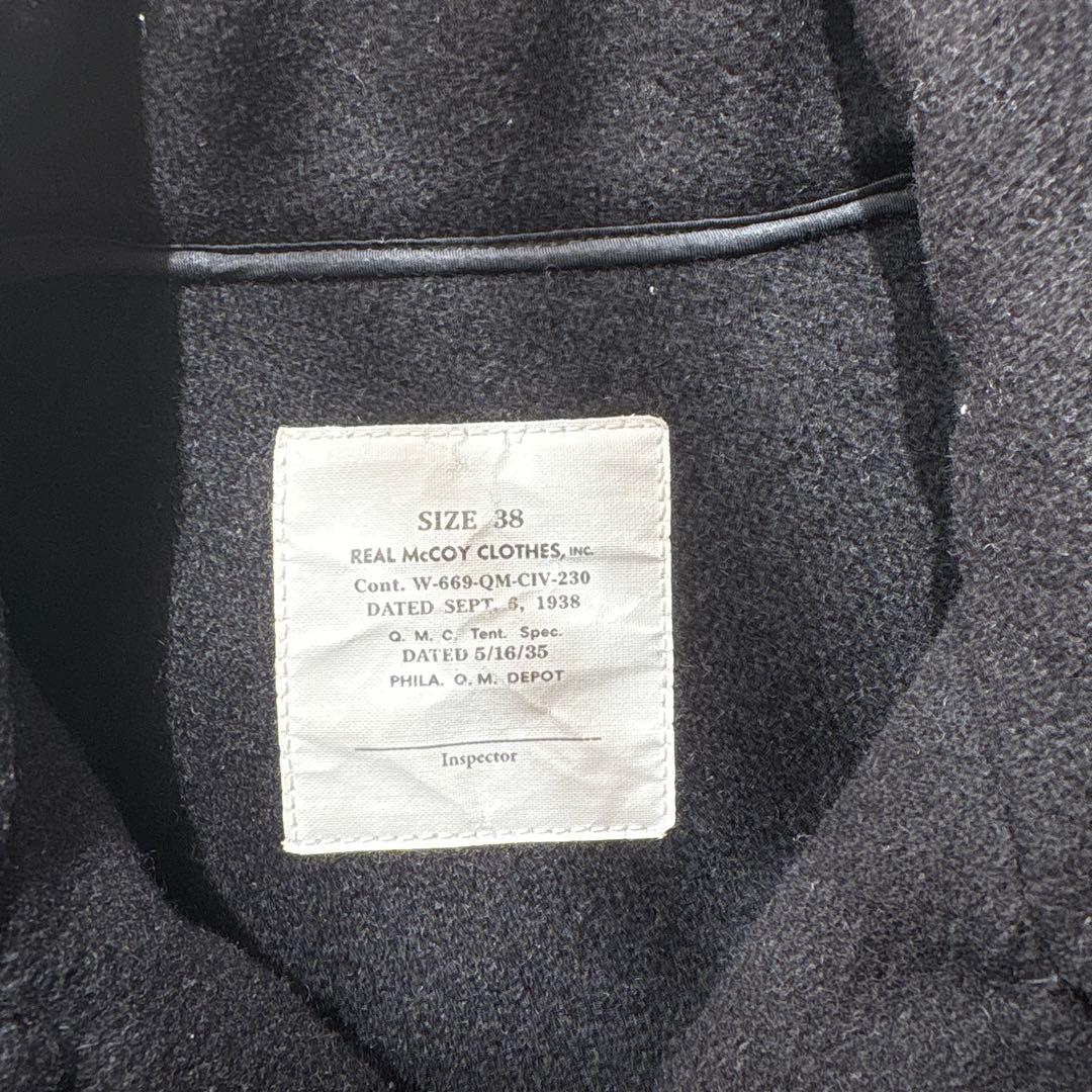 REAL McCOY CLOTHES マッキーノコート ピーコート 38 日本製
