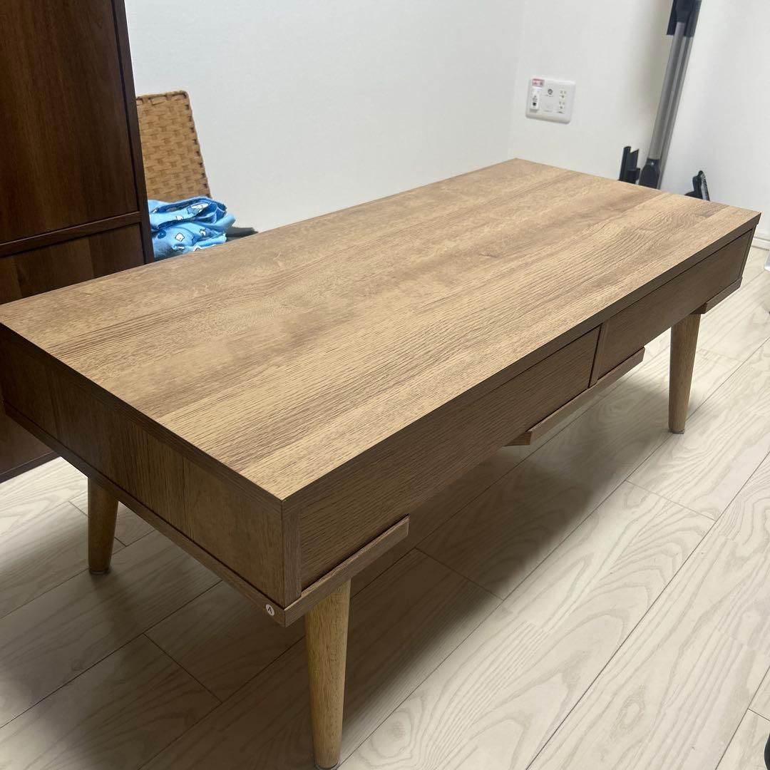 lowya ロウヤ　リビングテーブル ローデスク 引き出し付き