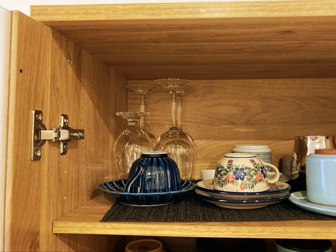 【美品】ニトリ 木目調食器棚