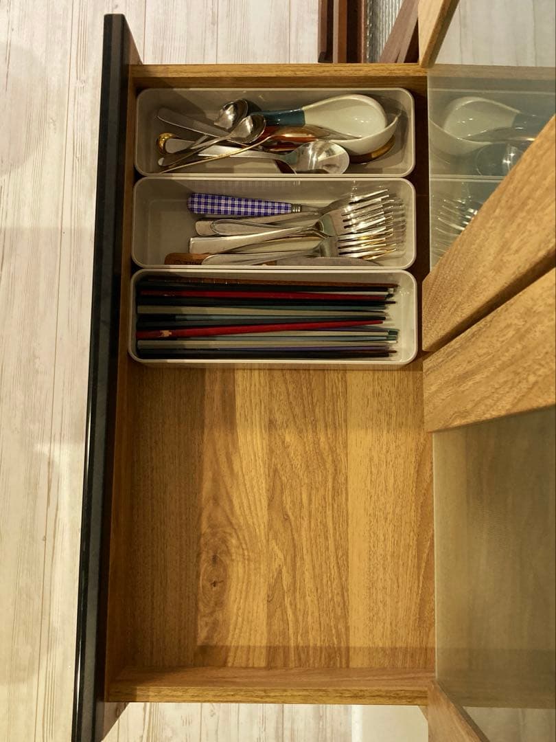 【美品】ニトリ 木目調食器棚