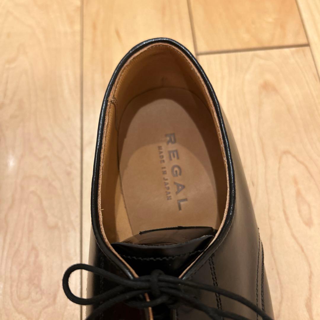 【新品・未使用】REGAL ブラック ドレスシューズ 本革25cm