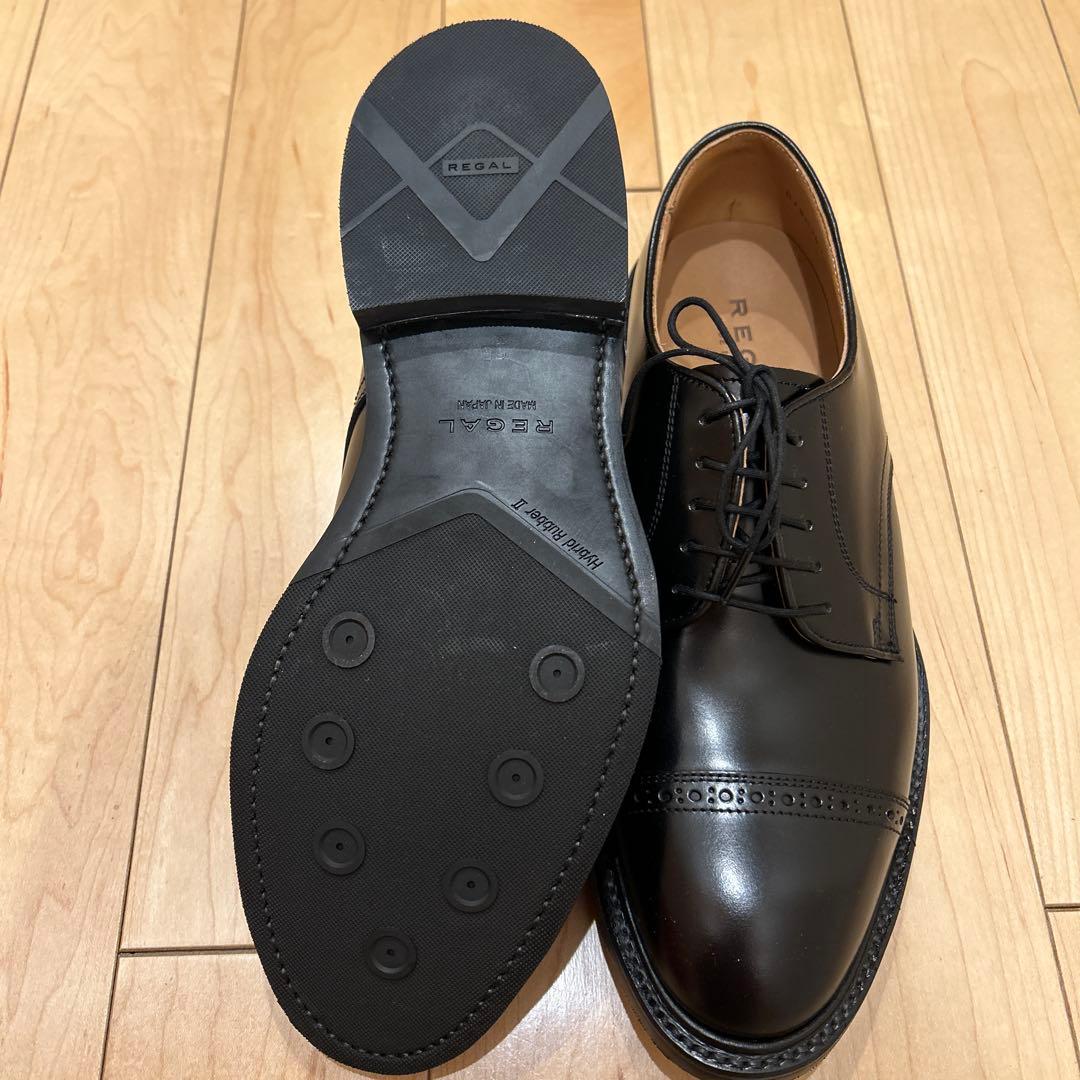 【新品・未使用】REGAL ブラック ドレスシューズ 本革25cm