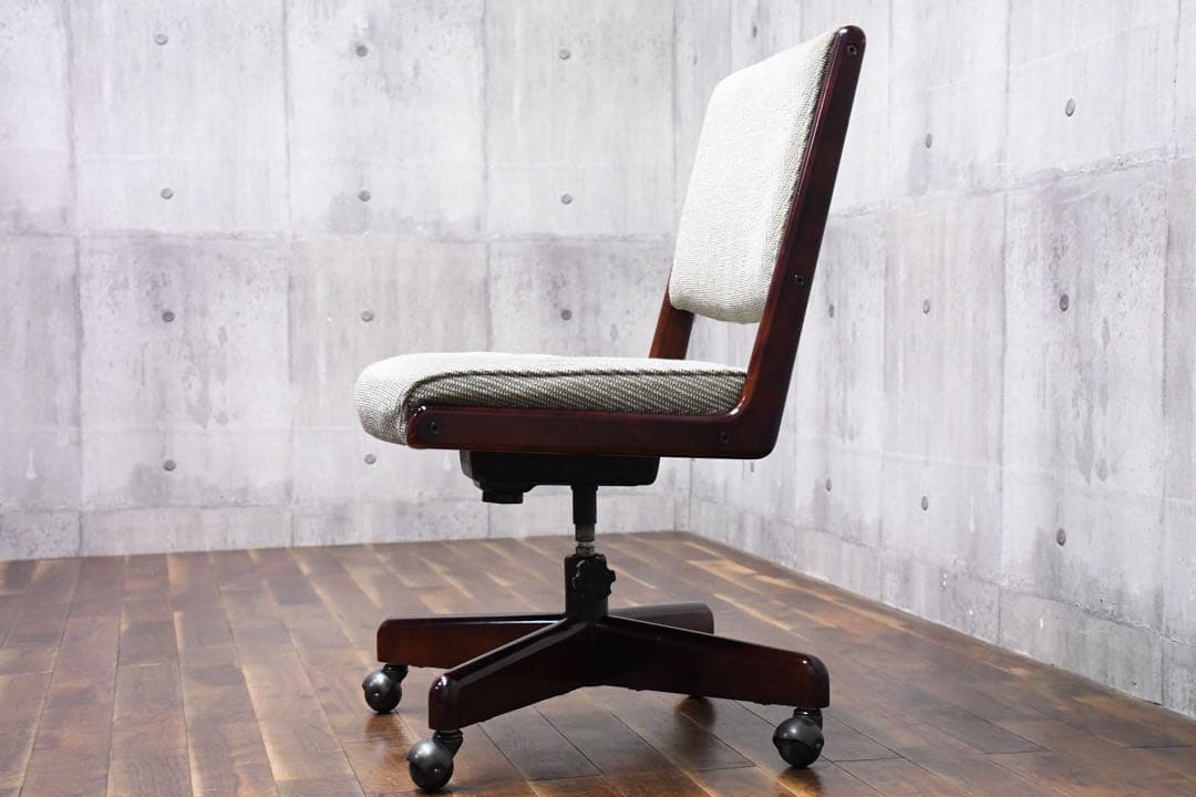 EGK22 オールドカリモク デスクチェア キャスターチェア 書斎椅子 昇降